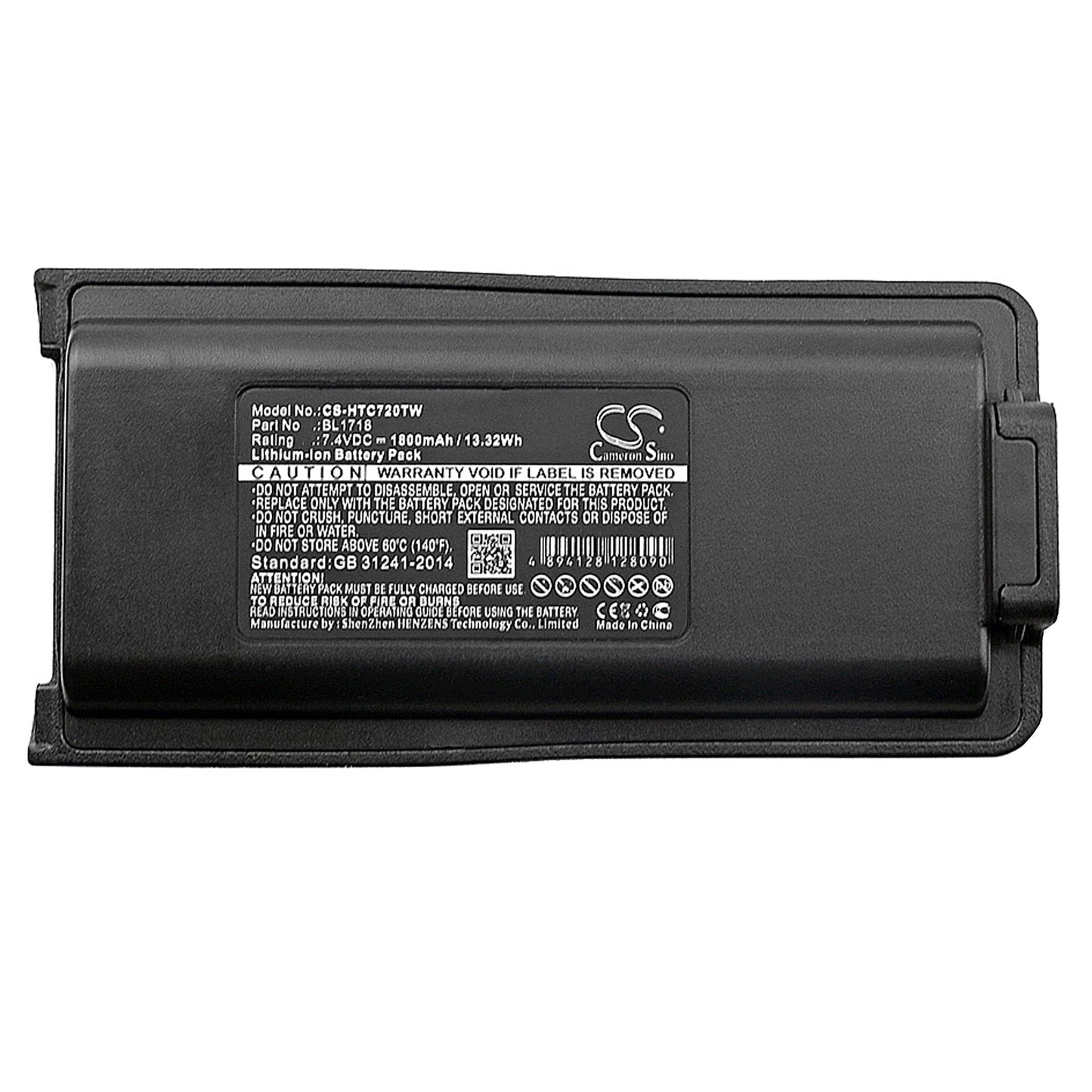 Replacement Battery for Tytera TC3000G – Two-Way Radio – 1800mAh / 13.32Wh / 7.4V