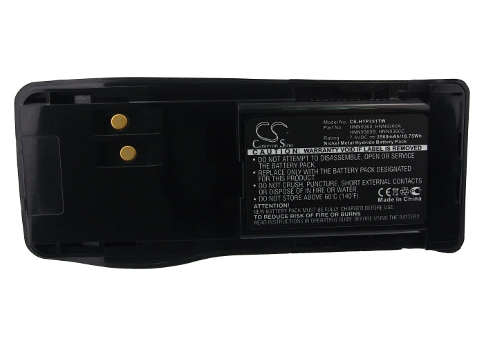 Replacement Battery for Motorola GP350 – Two-Way Radio – 2500mAh/18.75Wh / 7.5V