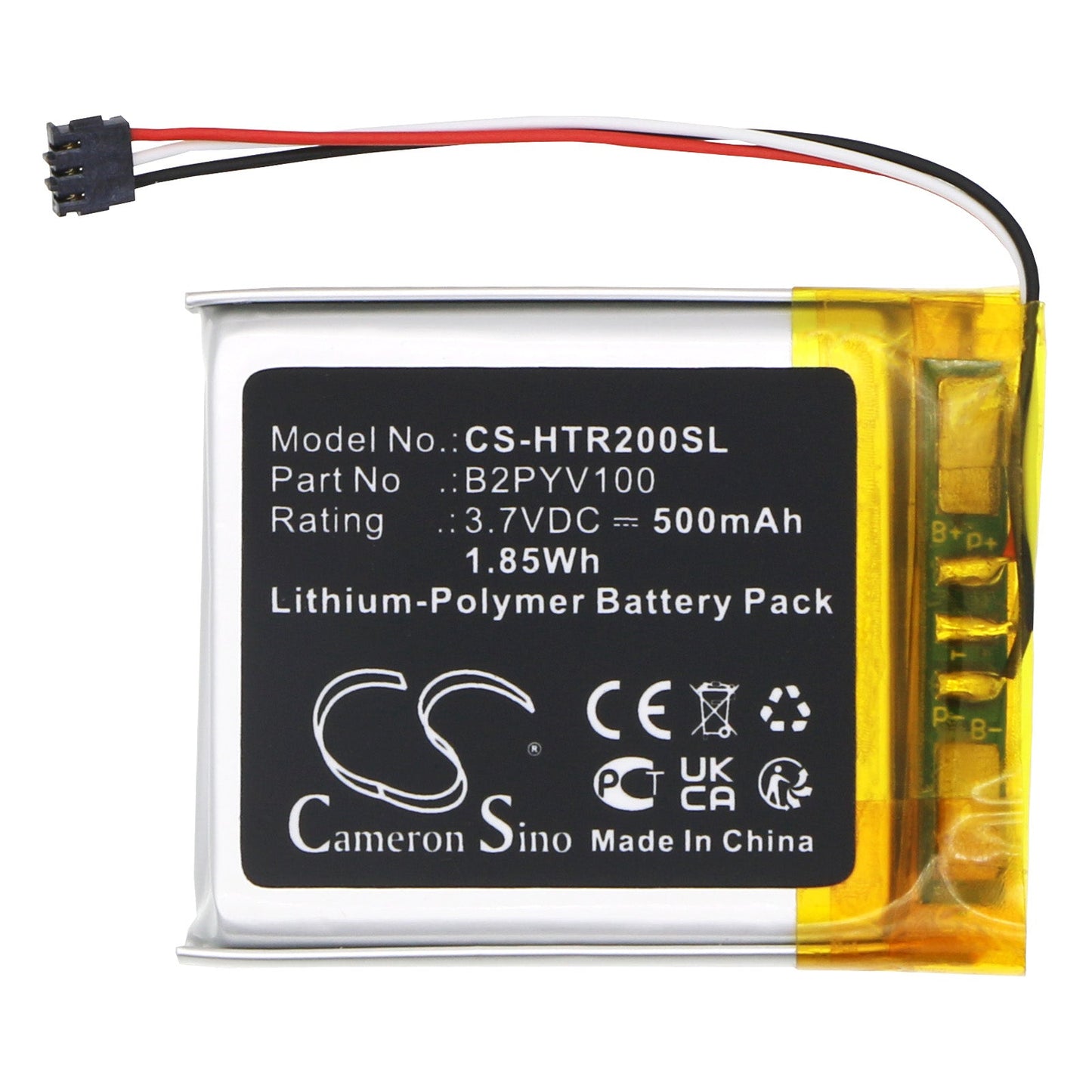 Replacement Battery for HTC Vive 2.0 tracker – VR – 500mAh / 1.85Wh / 3.7V