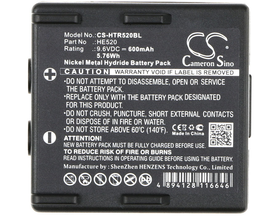 Replacement Battery for Abitron KH68300520.A – Crane Remote Control – 600mAh / 5.76Wh / 9.6V