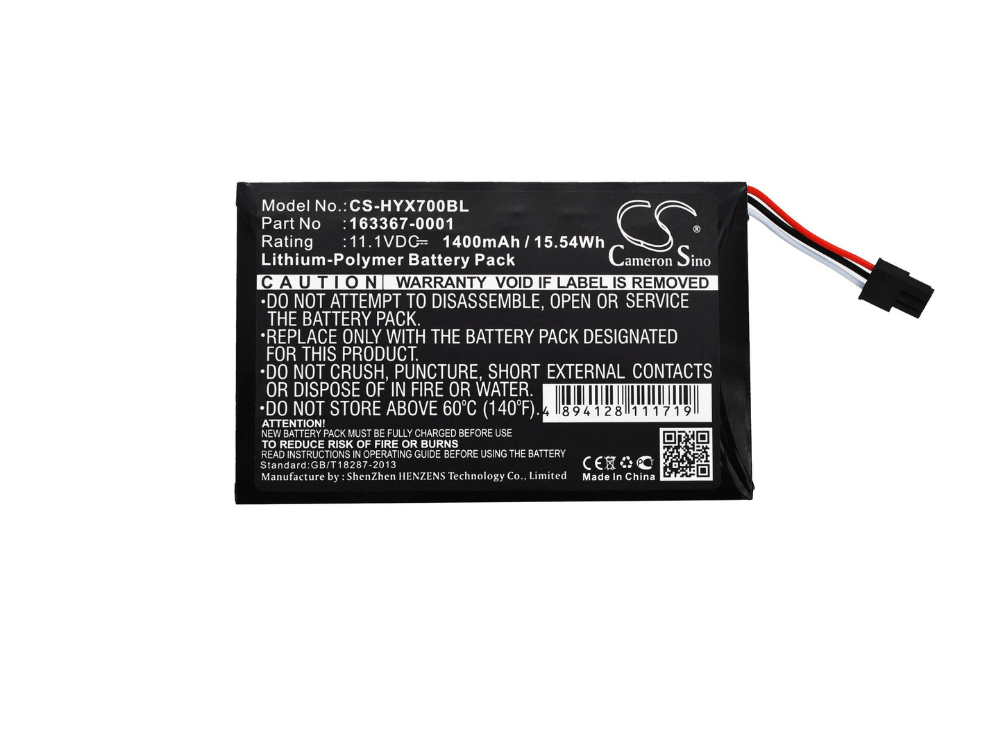 Replacement Battery for Honeywell TX700 – Barcode Scanner – 1400mAh / 15.54Wh / 11.1V