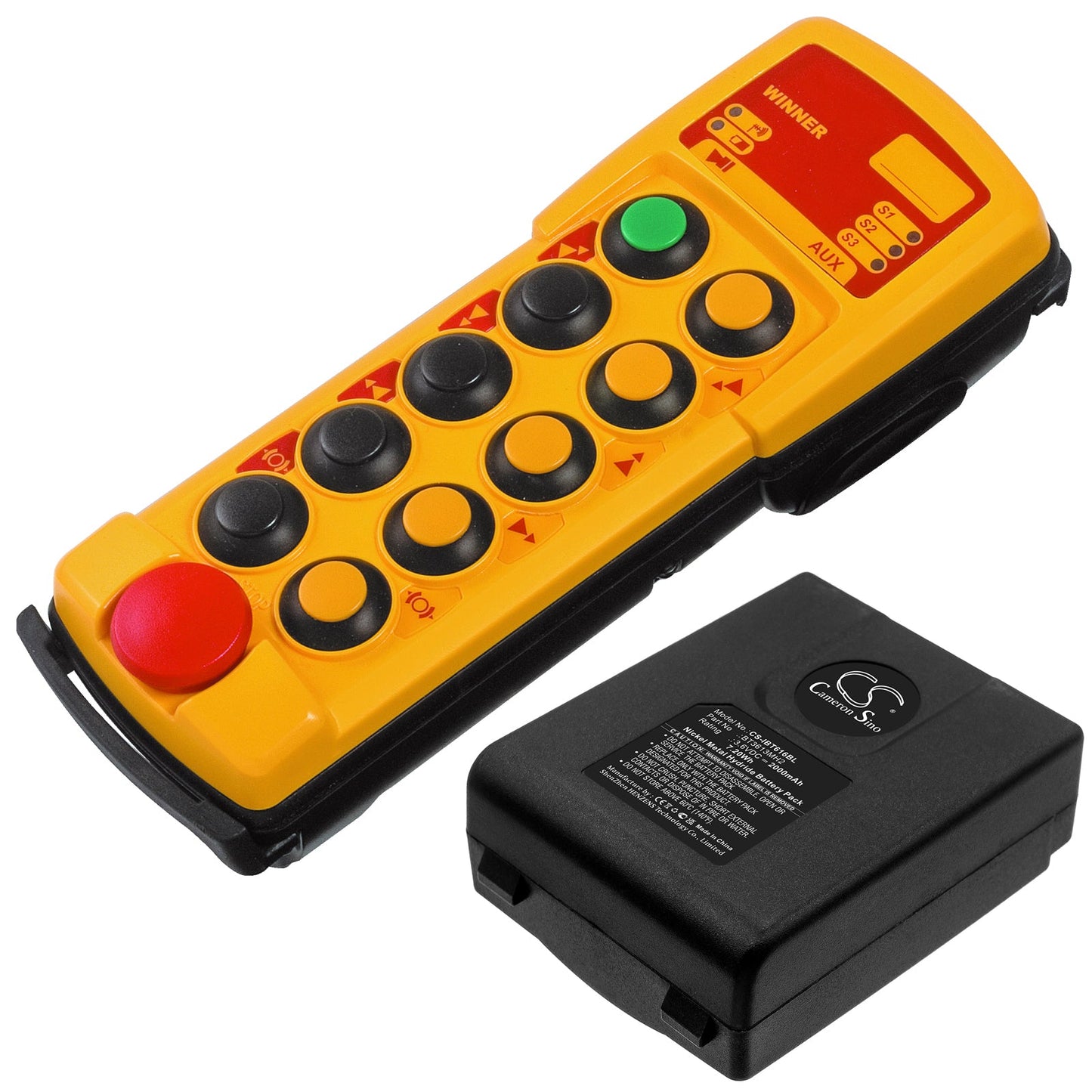 Replacement Battery for Itowa Winner 2G Version 2 – Crane Remote Control – 2000mAh / 7.20Wh / 3.6V