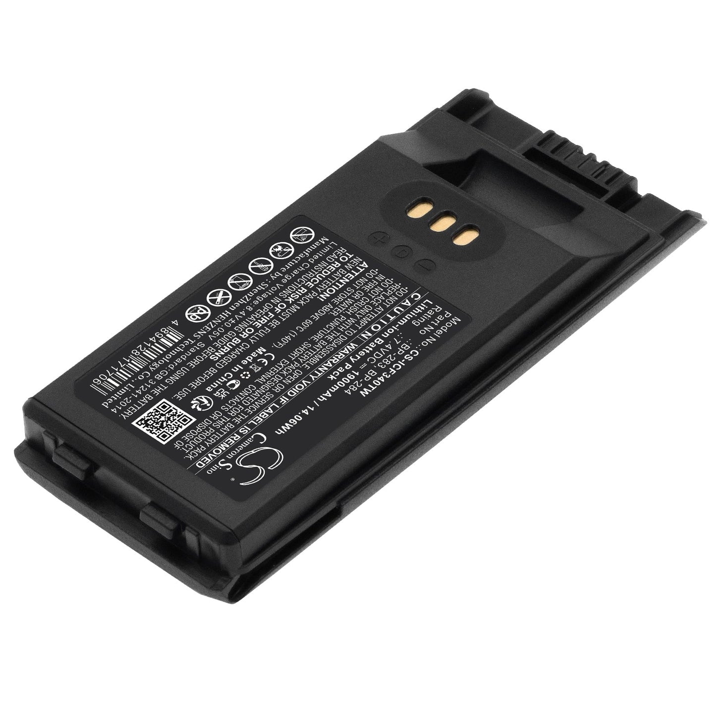 Replacement Battery for Icom IC-F3400 – Two-Way Radio – 1900mAh / 14.06Wh / 7.4V