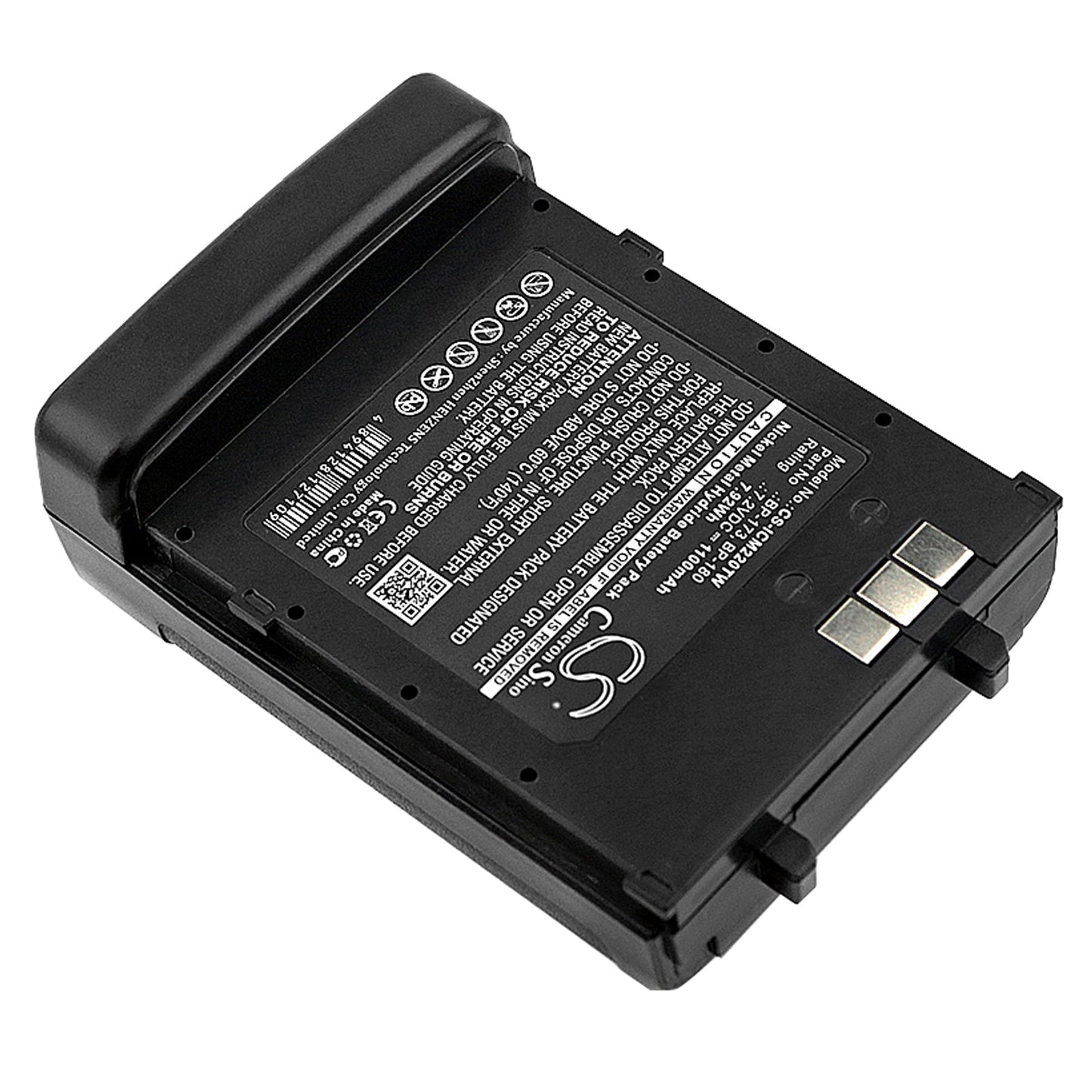 Replacement Battery for Icom IC-12A – Two-Way Radio – 1100mAh / 7.92Wh / 7.2V