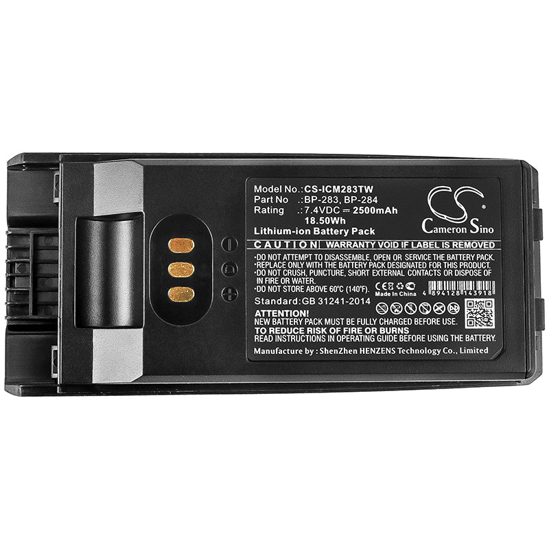 Replacement Battery for Icom IC-F3400 – Two-Way Radio – 2500mAh / 18.50Wh / 7.4V