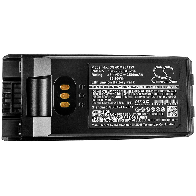 Replacement Battery for Icom IC-F3400 – Two-Way Radio – 3500mAh / 25.90Wh / 7.4V