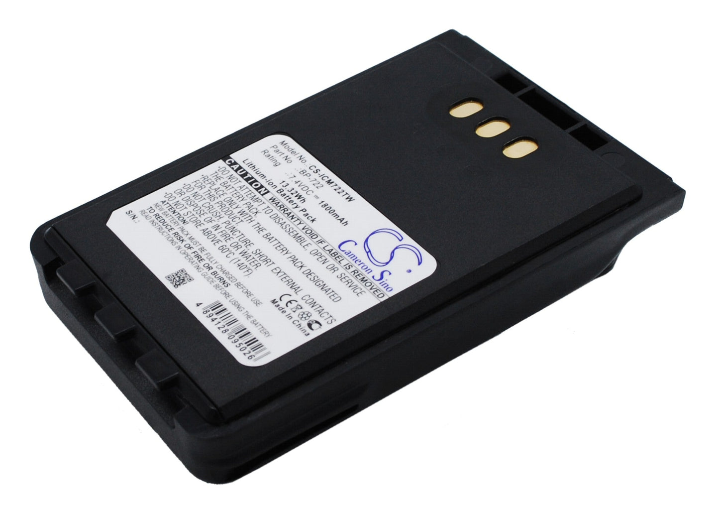 Replacement Battery for ICOM ID-31A – Two-Way Radio – 1800mAh / 13.32Wh / 7.4V