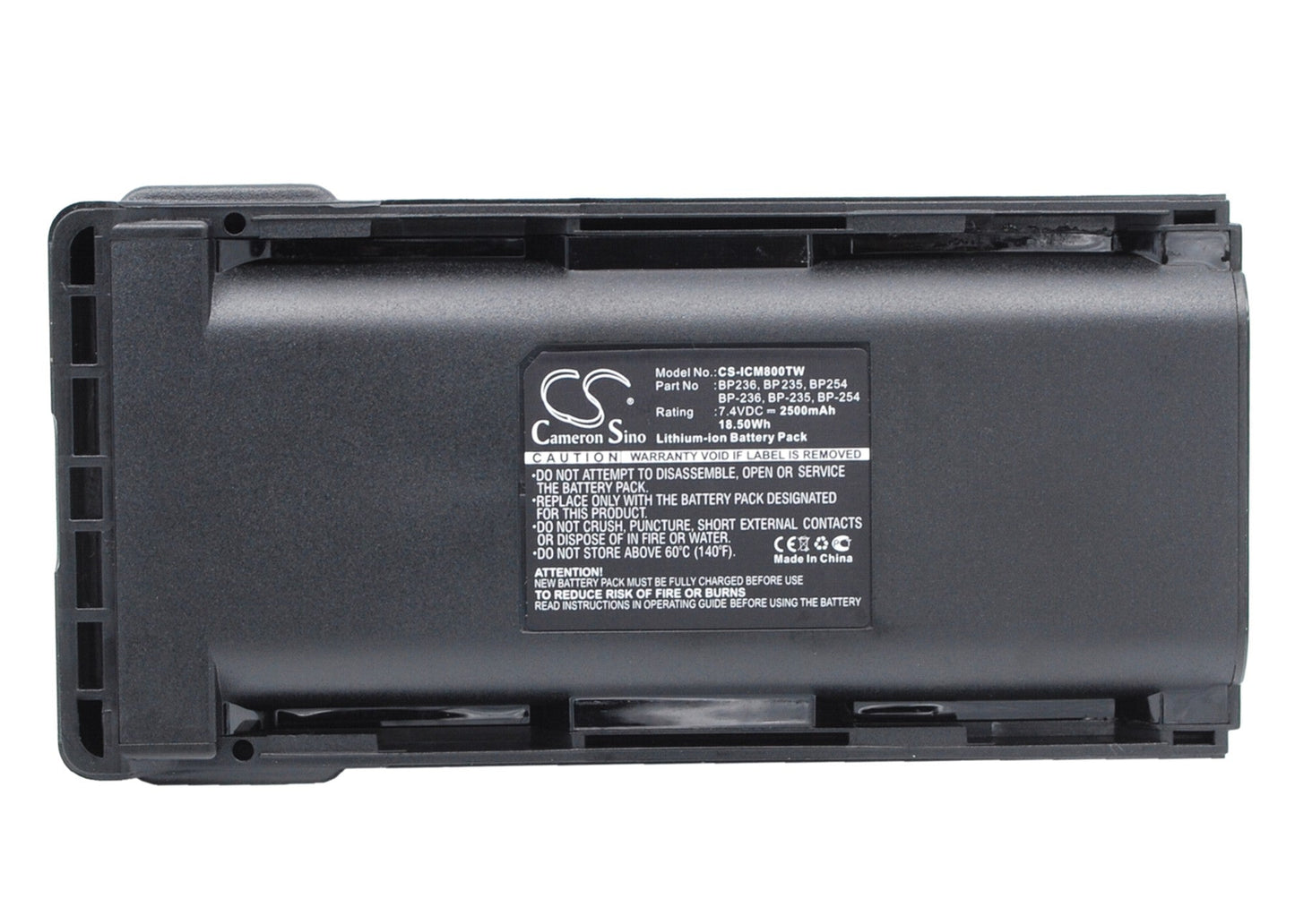 Replacement Battery for ICOM IC-F70 – Two-Way Radio – 2500mAh / 18.50Wh / 7.4V