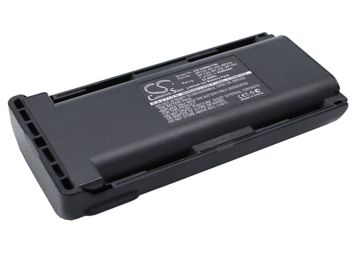 Replacement Battery for ICOM IC-F70 – Two-Way Radio – 3240mAh / 23.98Wh / 7.4V