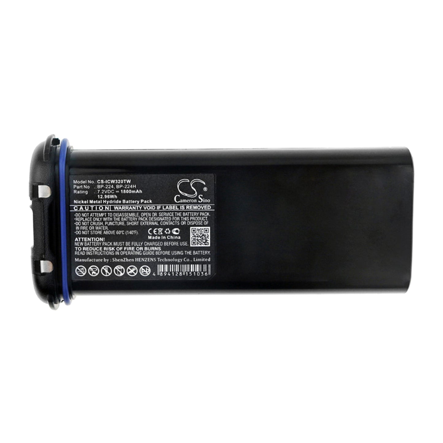 Replacement Battery for Icom IC-IC-M2A – Two-Way Radio – 1800mAh / 12.96Wh / 7.2V