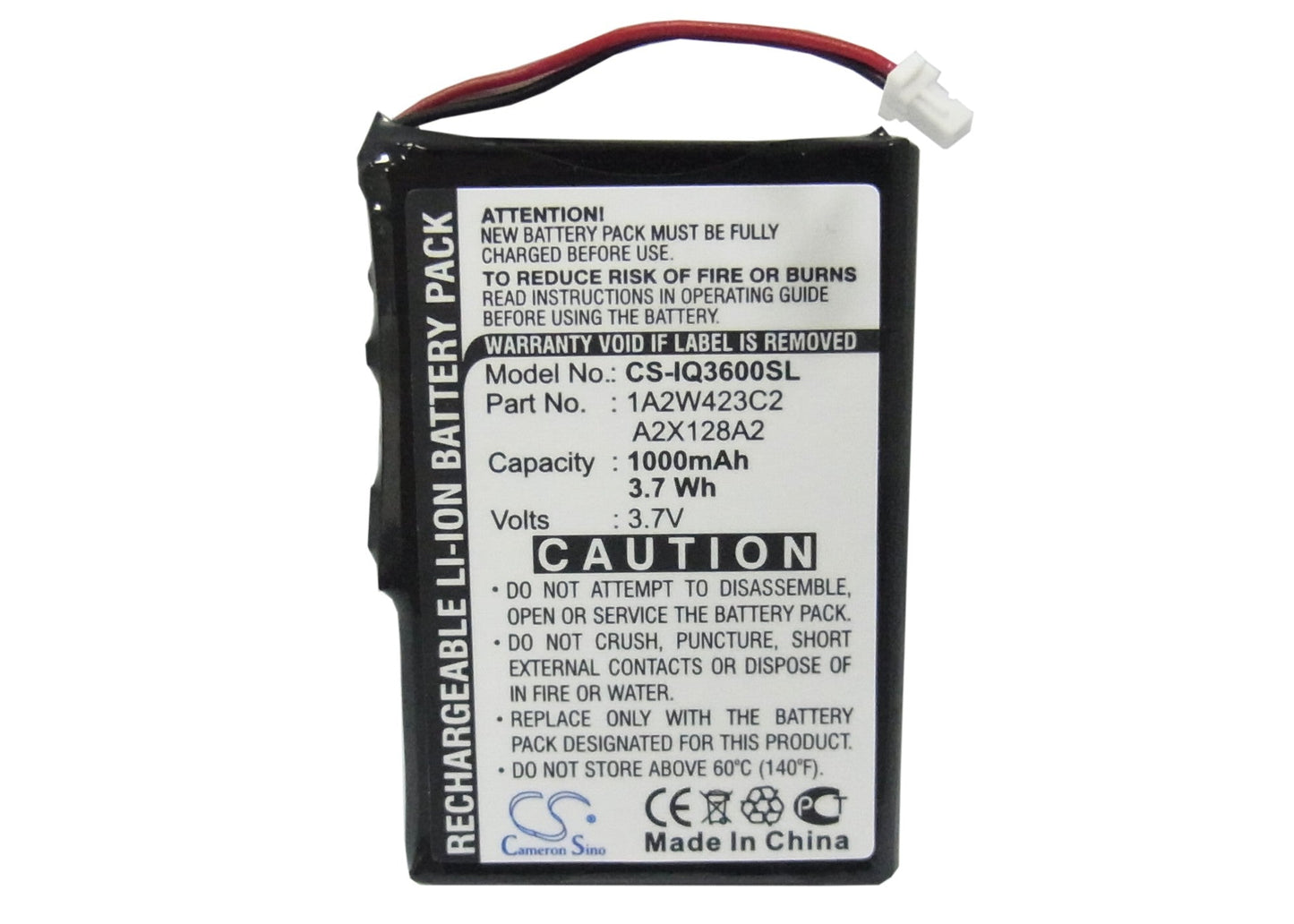 Replacement Battery for BTI GPS-GAR3200 – GPS, Navigator – 1000mAh / 3.7V