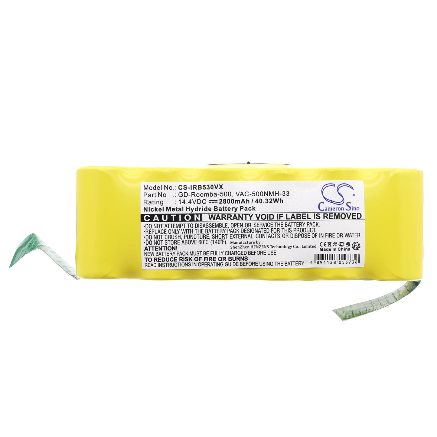 Replacement Battery for Vileda 137173, 137173 Cleaning Robot – 2800mAh / 40.32Wh