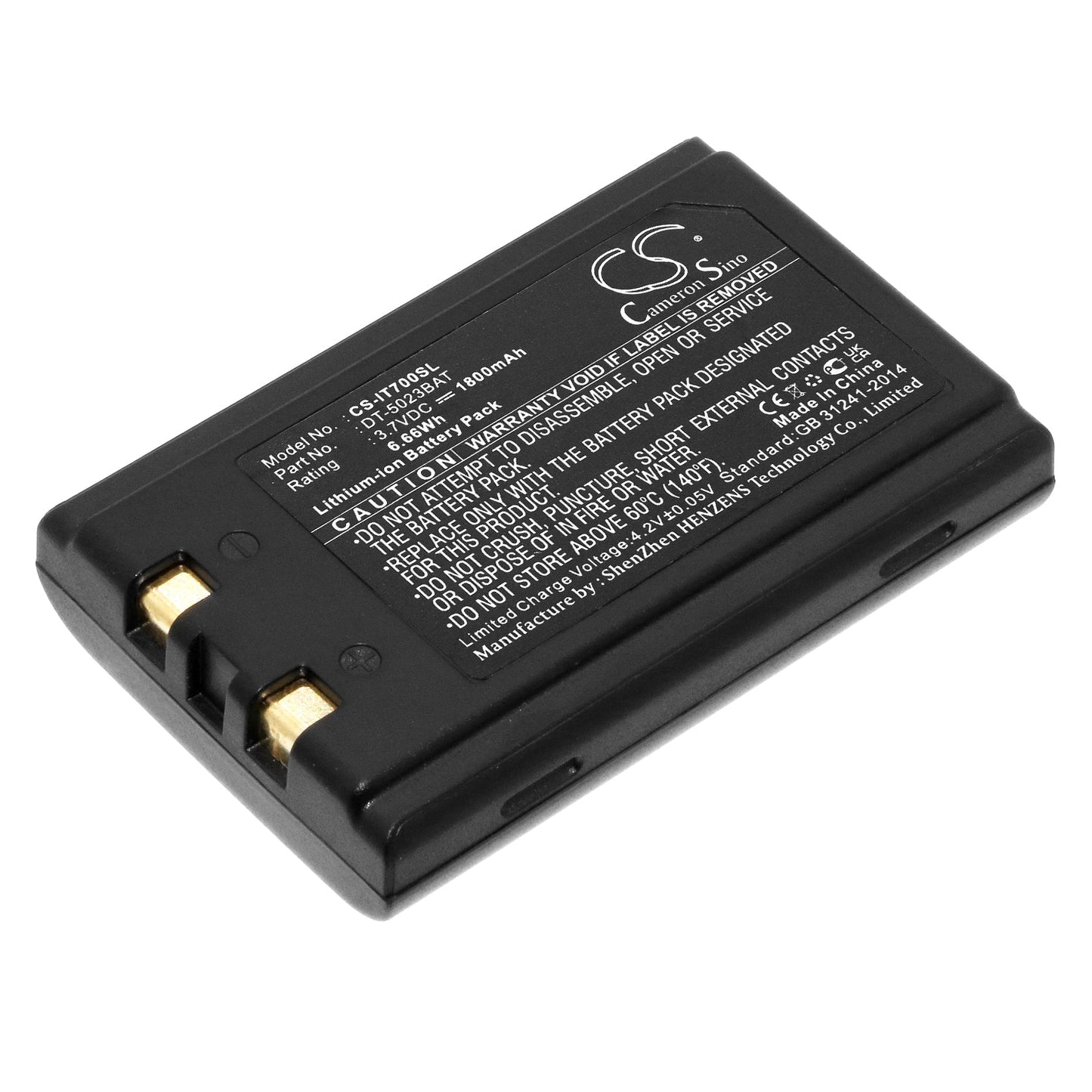 Replacement Battery for Unitech  HT660 – Barcode Scanner – 1800mAh / 6.66Wh / 3.7V