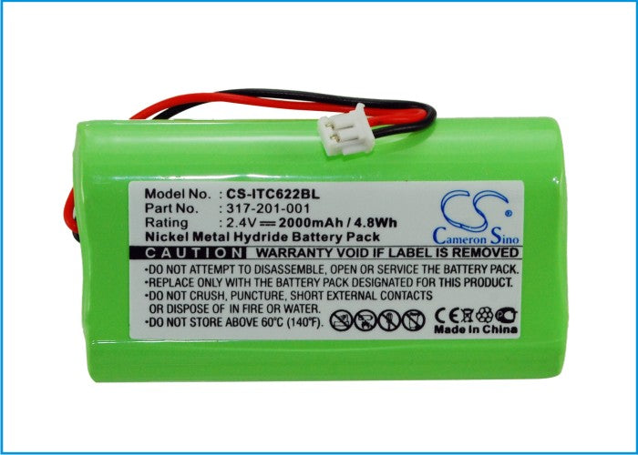 Replacement Battery for Intermec Norand 6210 – Barcode Scanner – 2000mAh / 4.80Wh / 2.4V