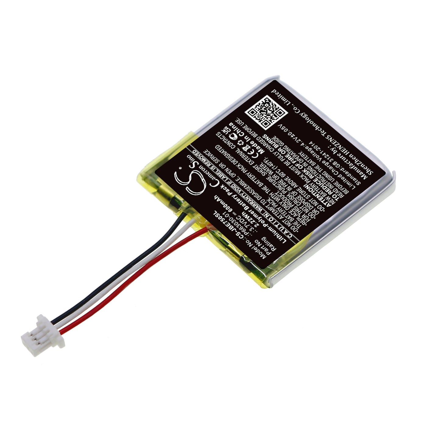 Replacement Battery for JBL Everest 750 – Wireless Headset – 600mAh / 2.22Wh / 3.7V