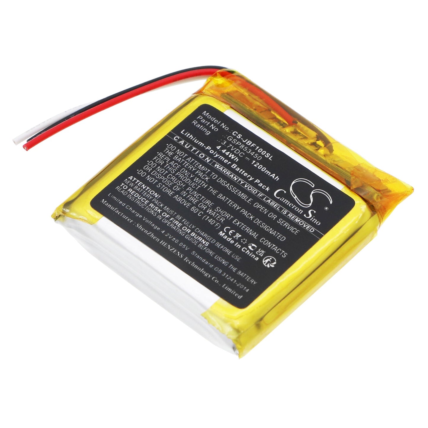 Replacement Battery for JBL Free – Wireless Headset – 1200mAh / 4.44Wh / 3.7V