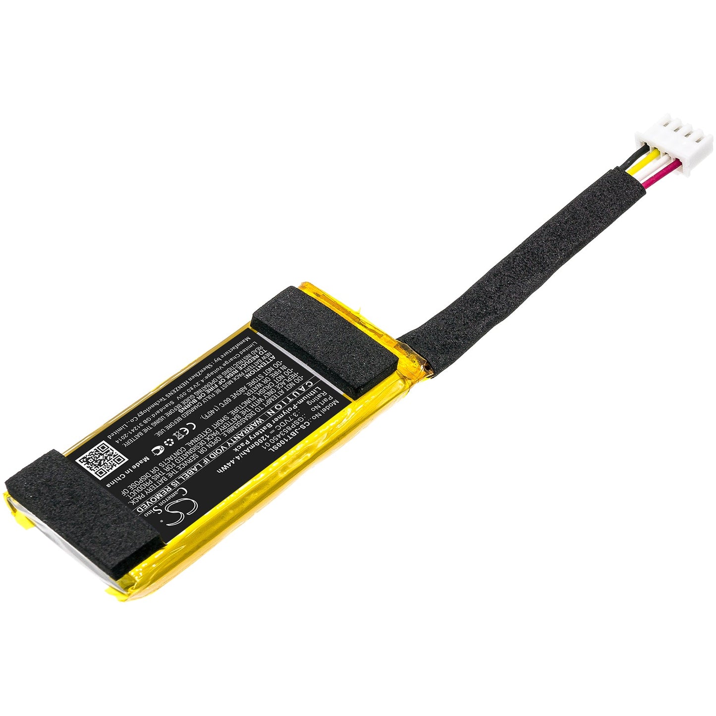 Replacement Battery for JBL Free Truly Charging Case – Wireless Headset – 1200mAh / 4.44Wh / 3.7V