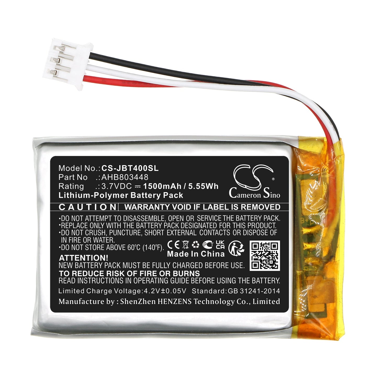 Replacement Battery for JBL Tuner 3 – Speaker – 1500mAh / 5.55Wh / 3.7V