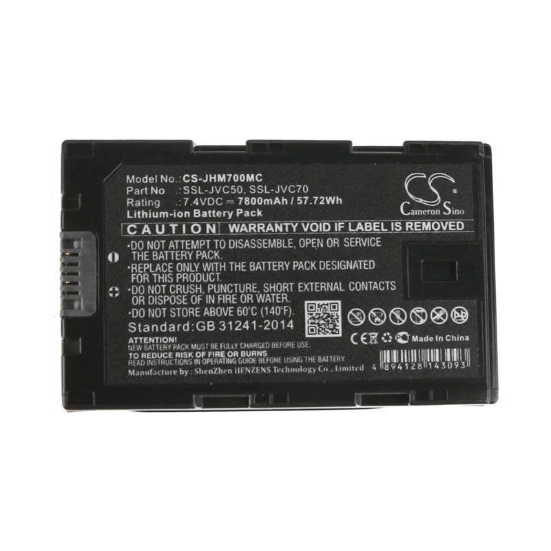 Replacement Battery for JVC GY-HM200 – Camera – 7800mAh / 57.72Wh / 7.4V