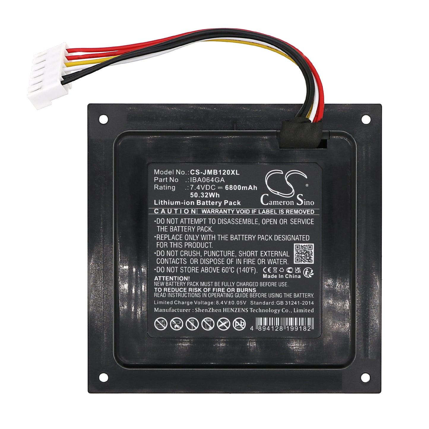 Replacement Battery for JBL PartyBox 110 – 6800mAh / 50.32Wh