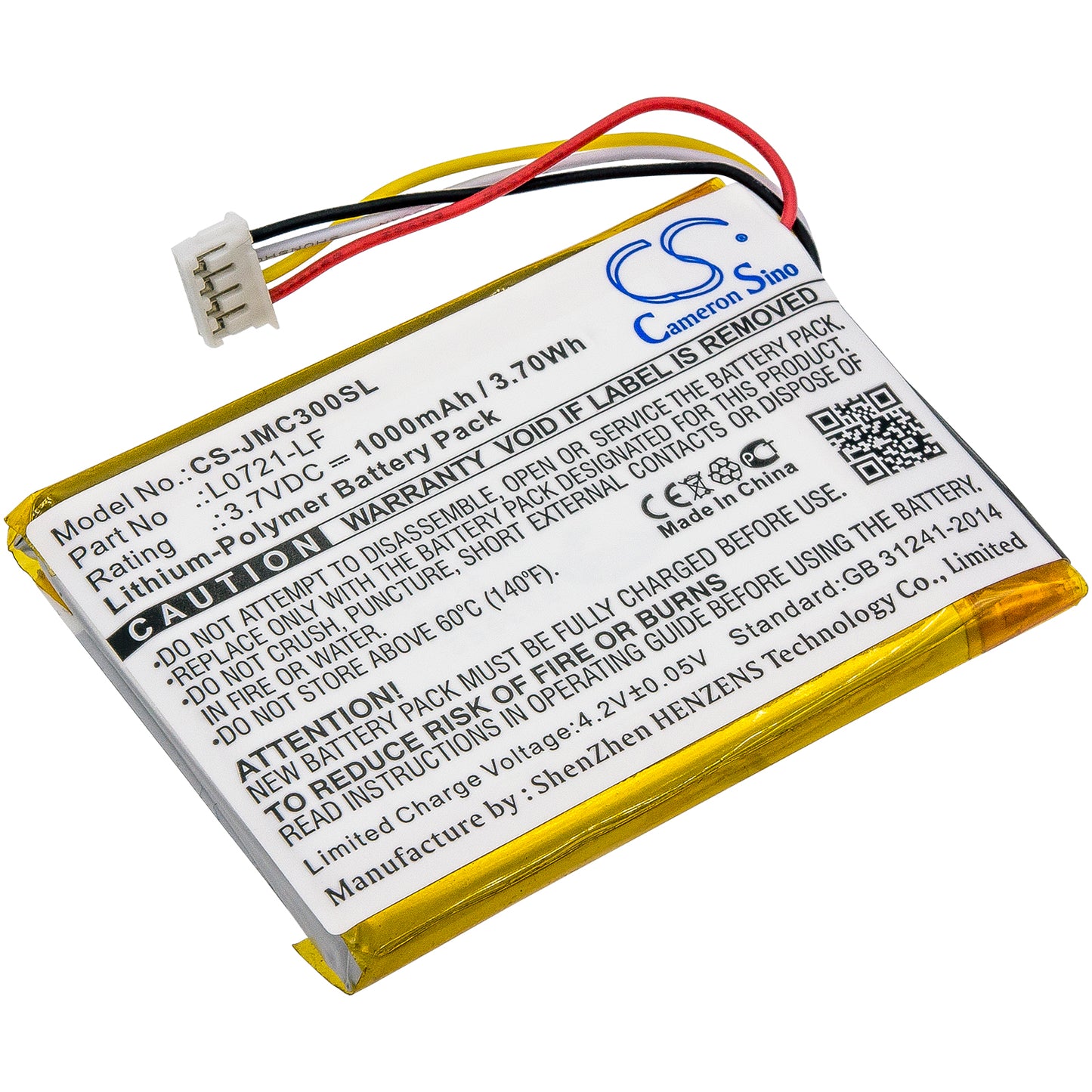 Replacement Battery for JBL Clip 3 – 1000mAh / 3.70Wh