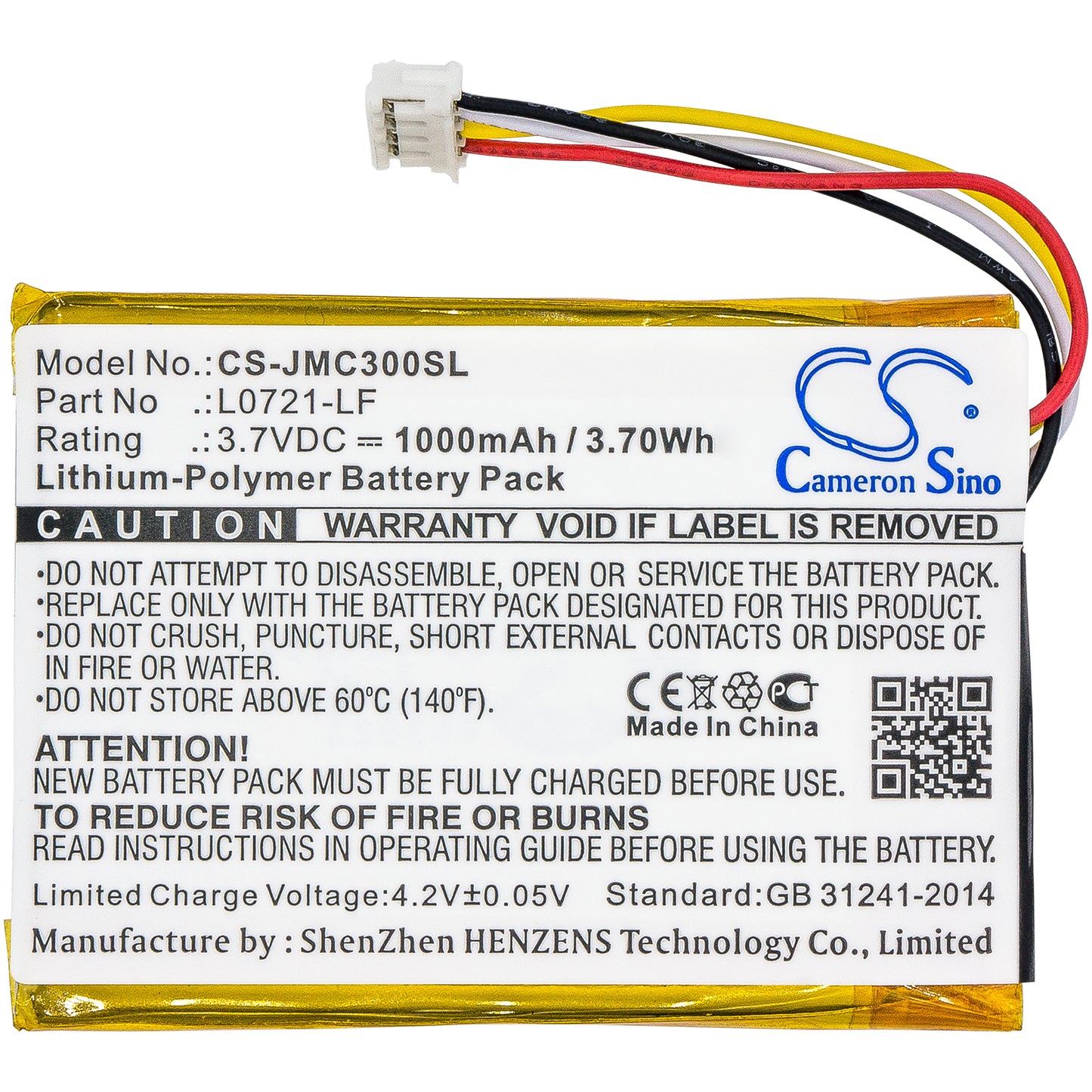 Replacement Battery for JBL Clip 3 – 1000mAh / 3.70Wh