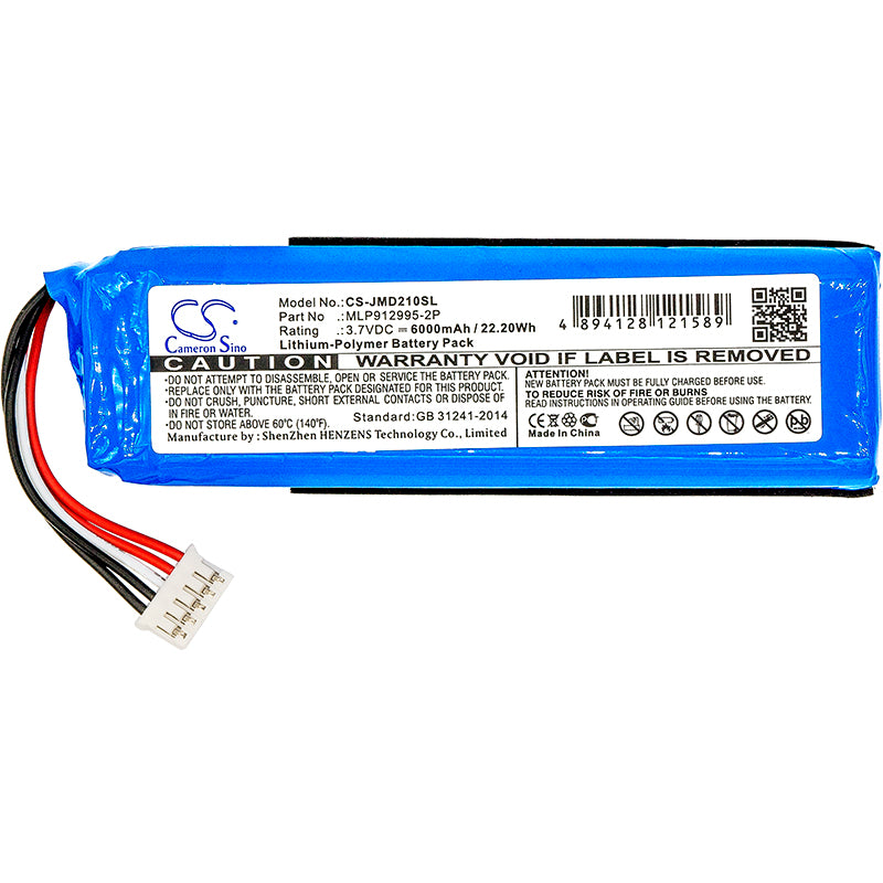 Replacement Battery for JBL Charge 2 Plus – 6000mAh / 22.20Wh
