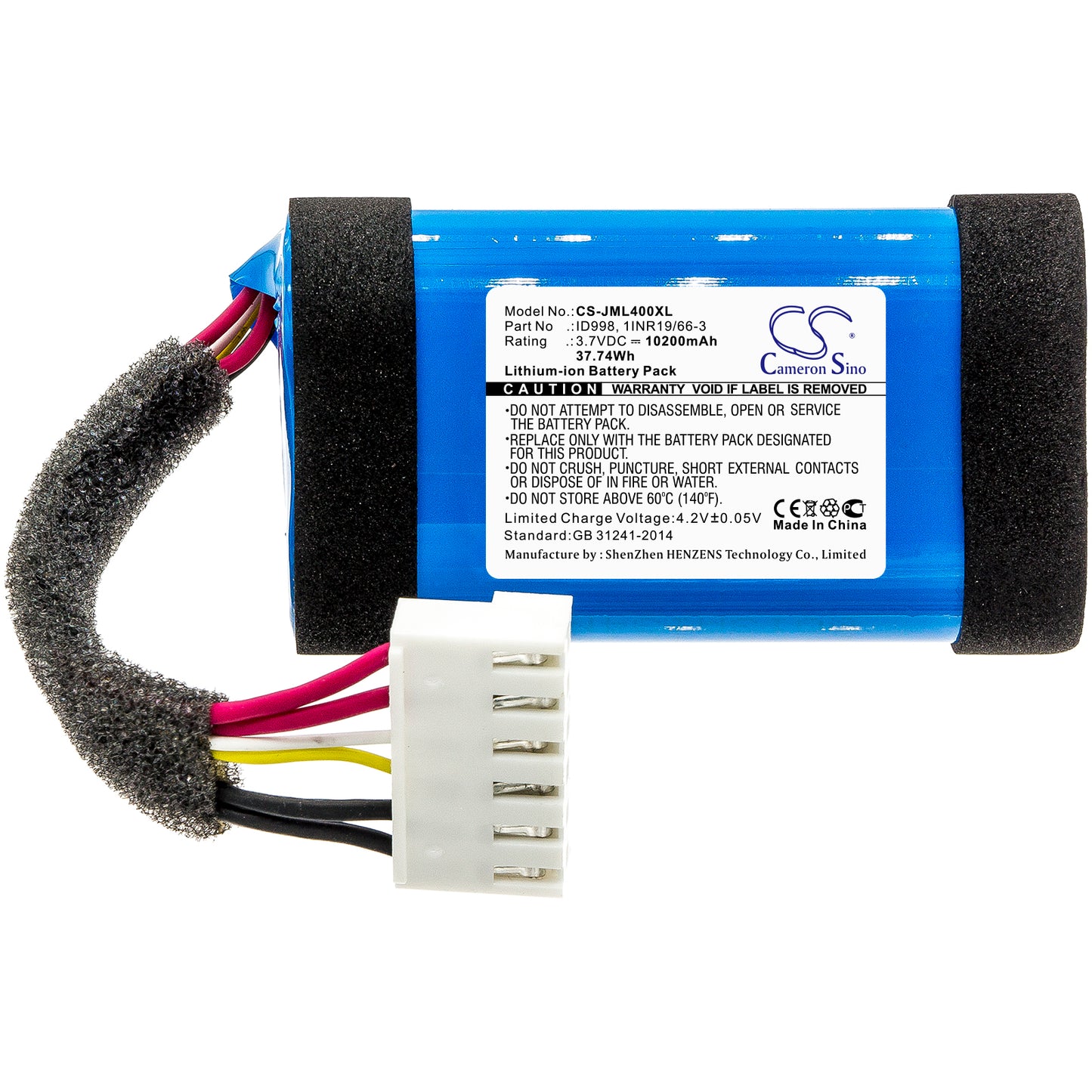 Replacement Battery for JBL Charge 4 – 10200mAh / 37.74Wh