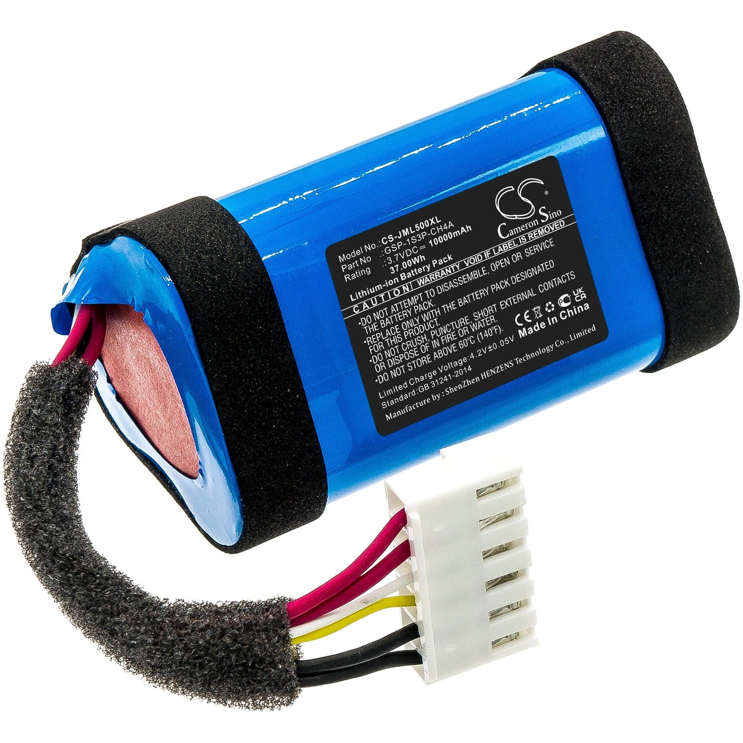 Replacement Battery for JBL Charge 4 ( GSP-1S3P-CH4A only) – Speaker – 10000mAh / 37.0Wh / 3.7V