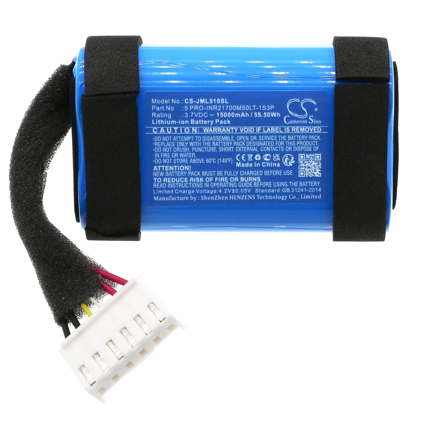 Replacement Battery for JBL Charge 5 WiFi – Speaker – 15000mAh / 55.50Wh / 3.7V