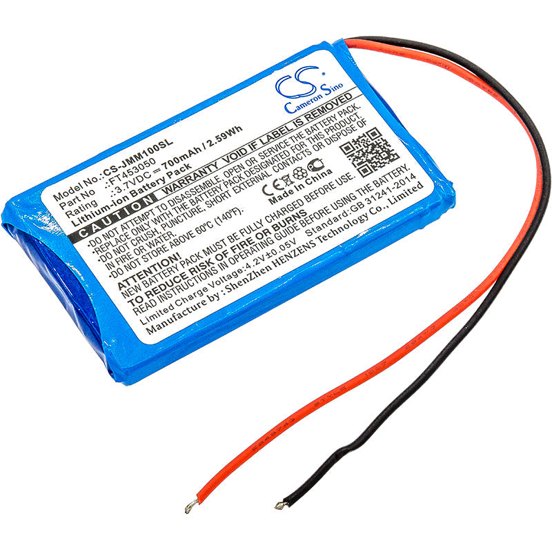 Replacement Battery for JBL Clip+ – Wireless Headset – 700mAh / 2.59Wh / 3.7V
