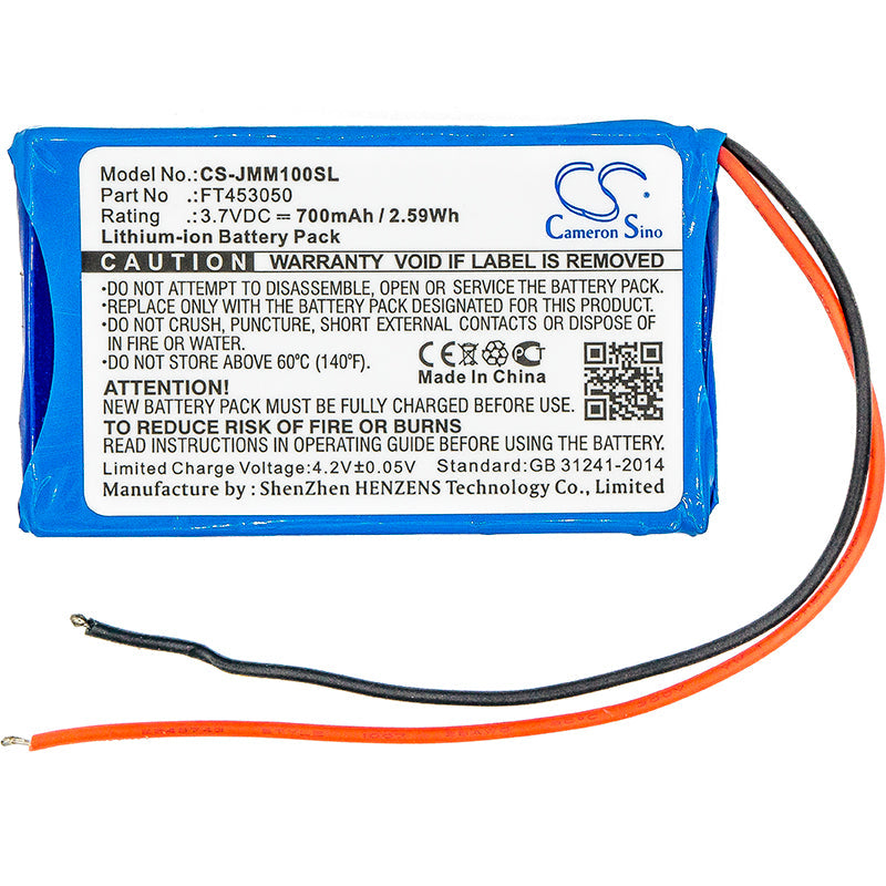Replacement Battery for JBL Clip+ – Wireless Headset – 700mAh / 2.59Wh / 3.7V