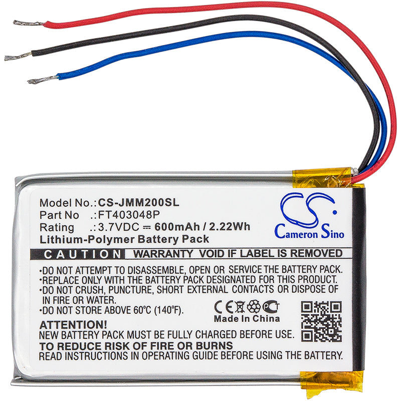 Replacement Battery for JBL Clip – 600mAh / 2.22Wh