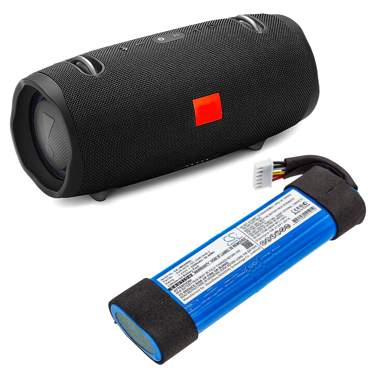 Replacement Battery for JBL JBLXTREME2BLKAM – 5200mAh / 38.48Wh