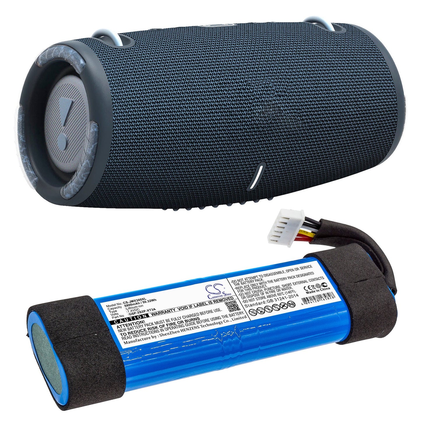 Replacement Battery for JBL Xtreme 3 – Speaker – 6800mAh / 50.32Wh / 7.4V