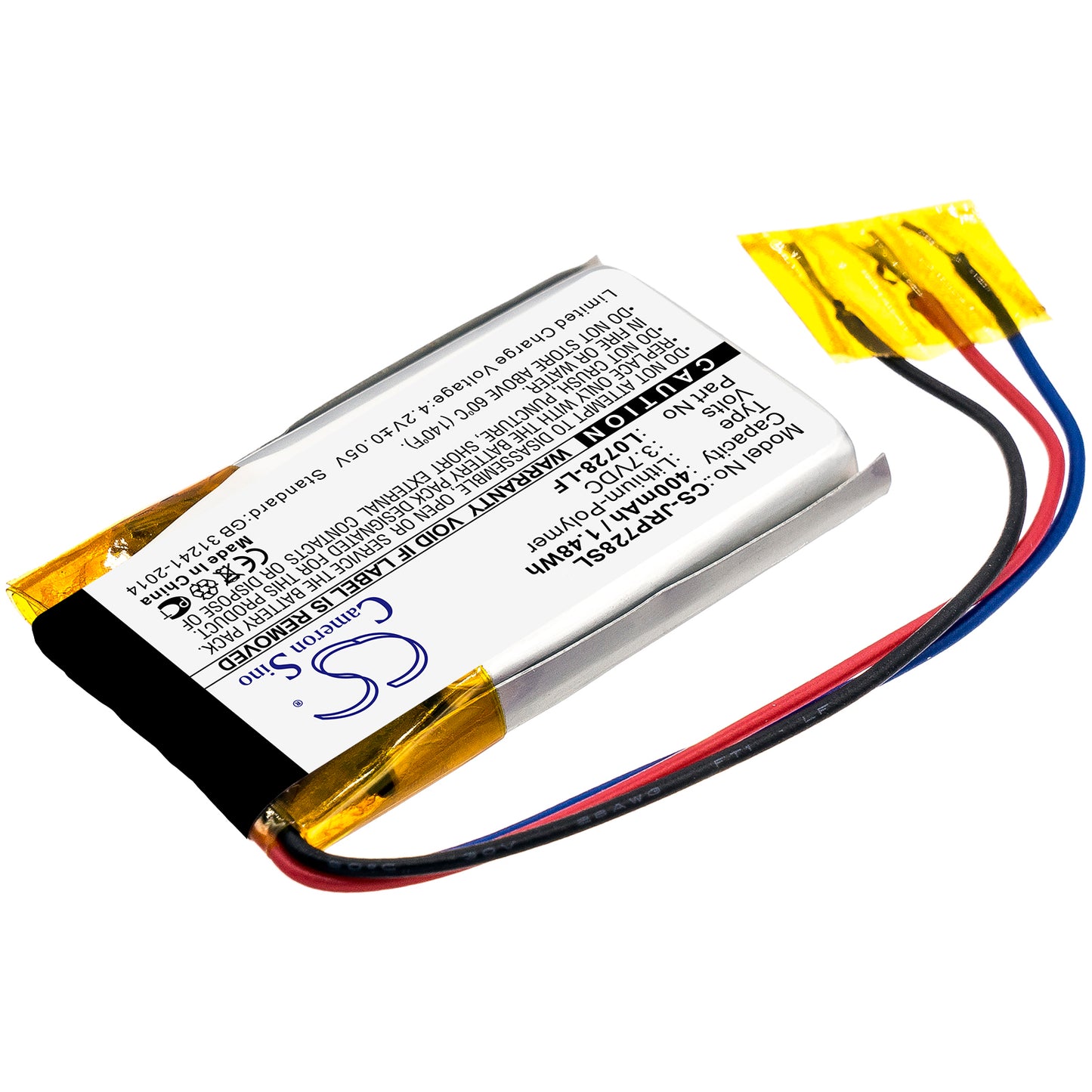 Replacement Battery for JBL JR POP – 400mAh / 1.48Wh
