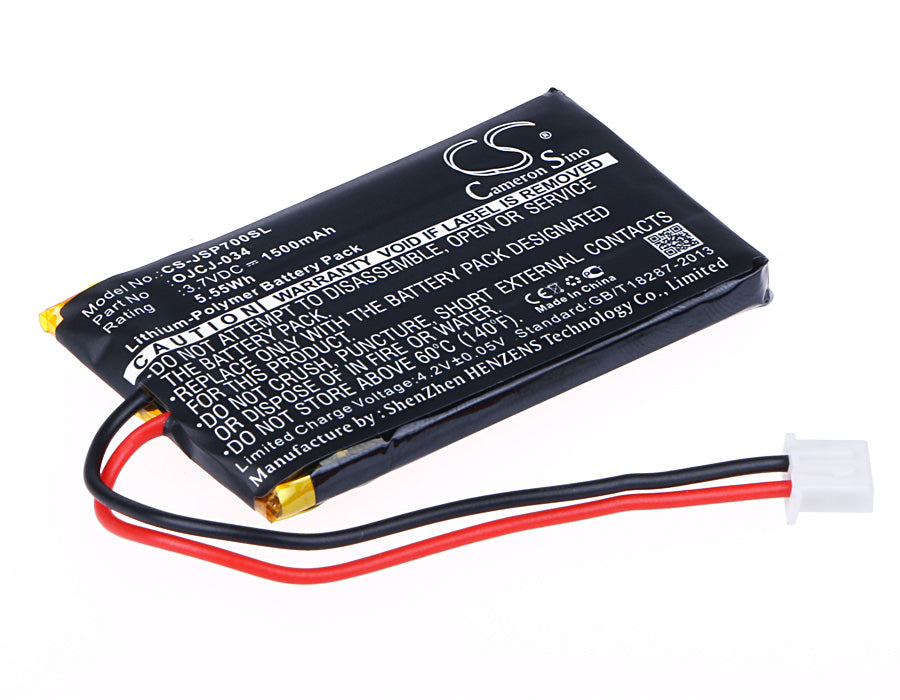 Replacement Battery for JVC JVC SP-AD70-A – 1500mAh / 5.55Wh
