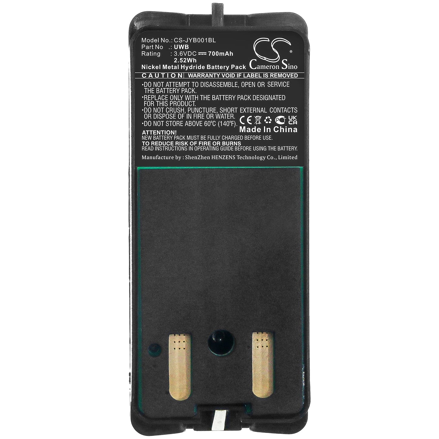 Replacement Battery for JAY A001 – Crane Remote Control – 700mAh / 2.52Wh / 3.6V