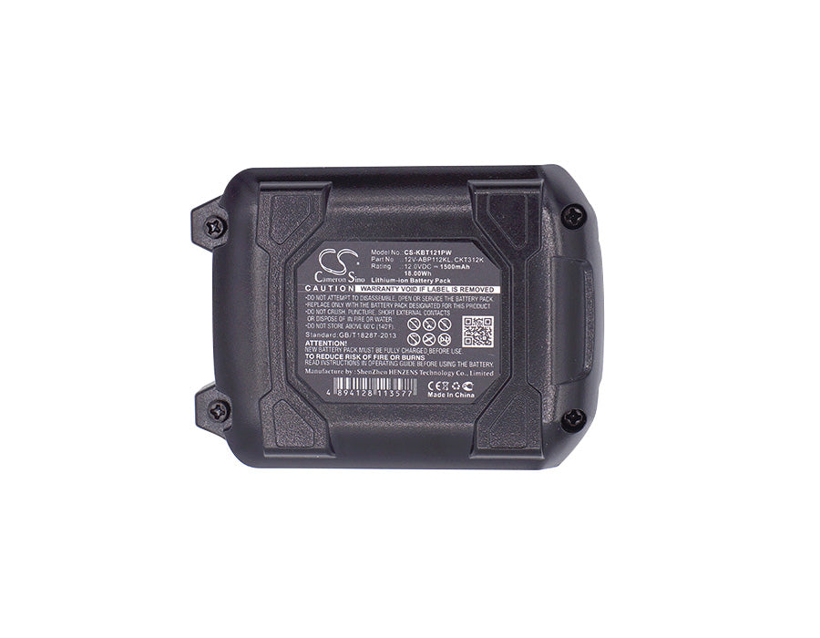Replacement Battery for KOBALT  CDT212KU – Power Tools – 1500mAh / 18.00Wh / 12.0V