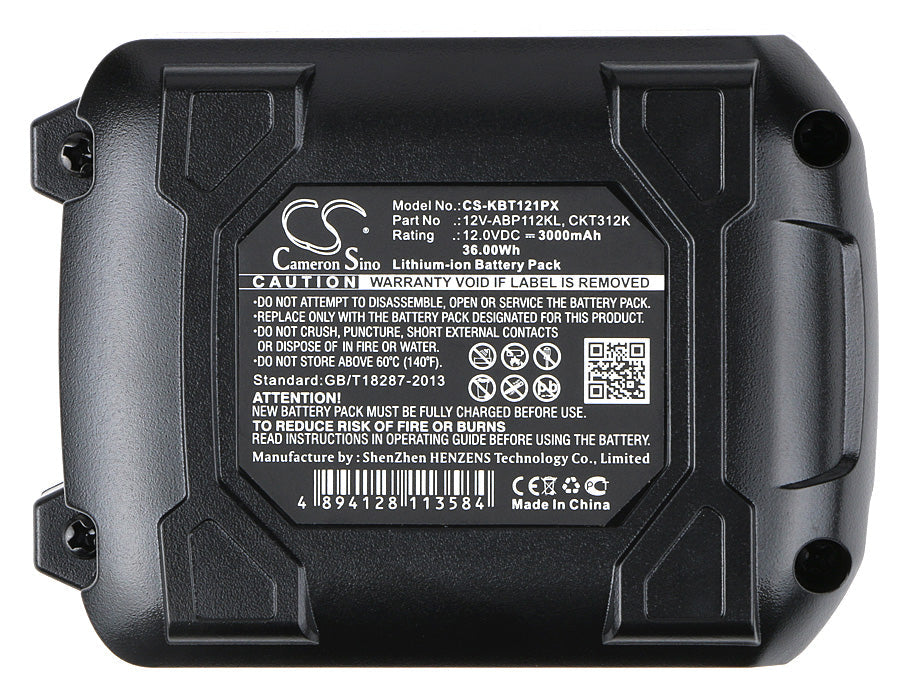 Replacement Battery for KOBALT CDT212KU – Power Tools – 3000mAh / 36.00Wh / 12.0V