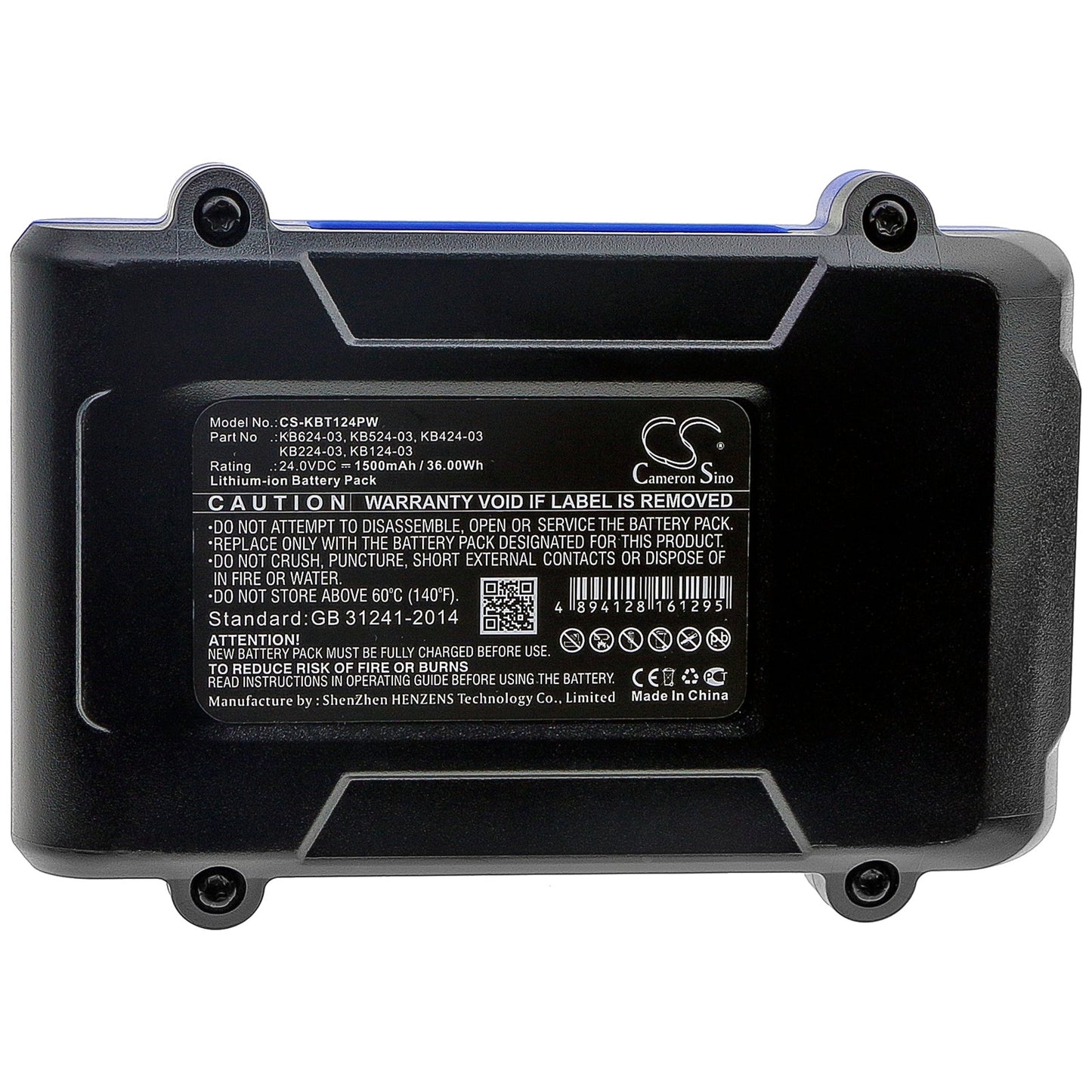 Replacement Battery for KOBALT 0856455 – Power Tools – 1500mAh / 36.00Wh / 24.0V