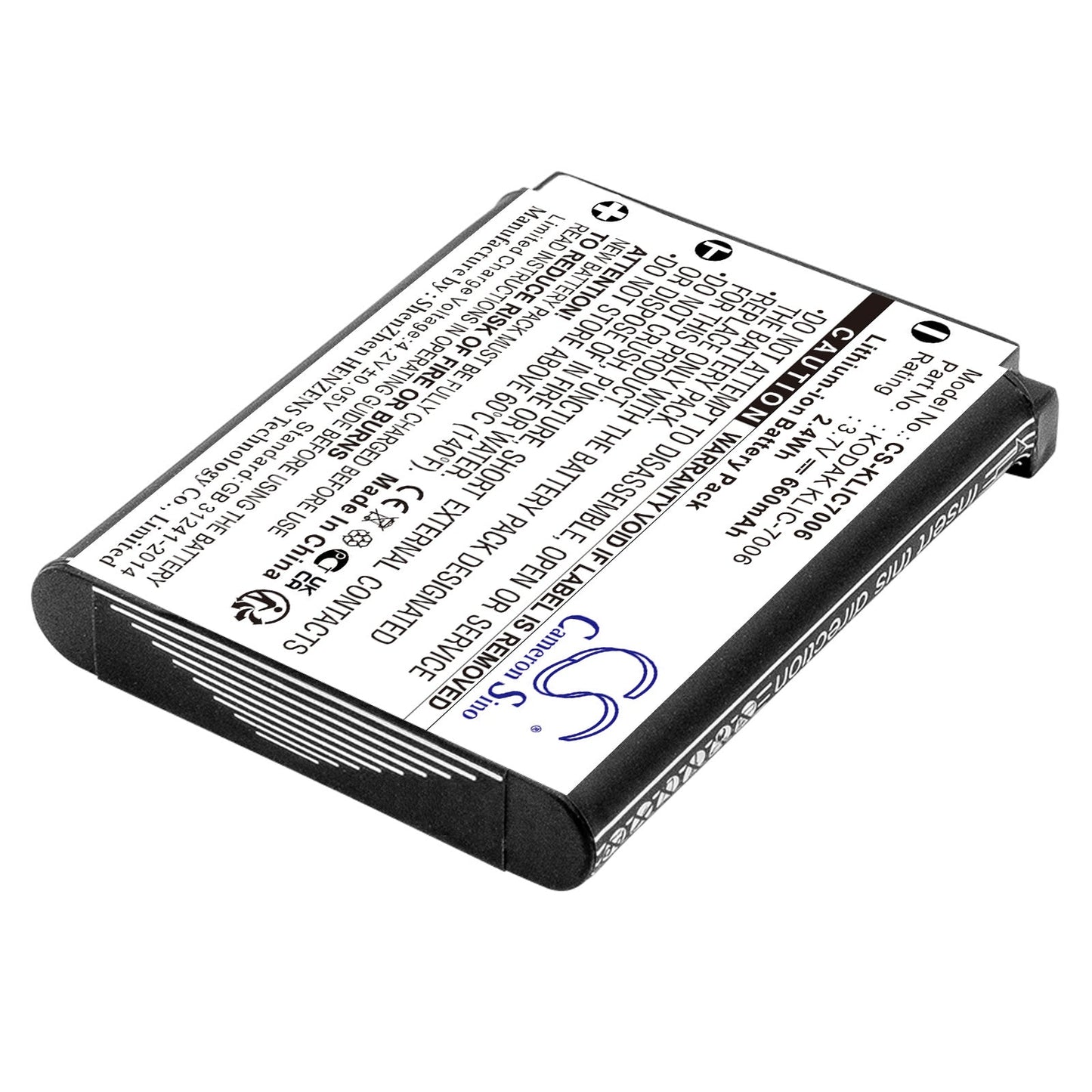 Replacement Battery for RICOH DM-6370 – Camera – 660mAh / 2.44Wh / 3.7V