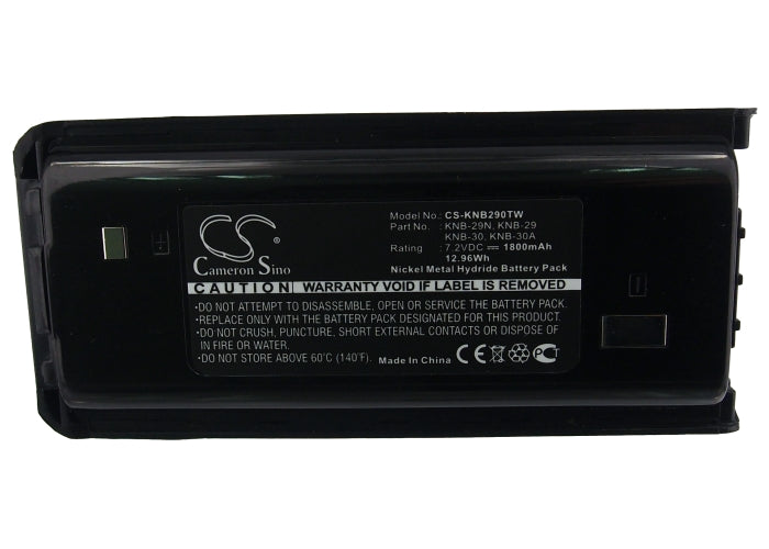Replacement Battery for Kenwood NX-240 – Two-Way Radio – 1800mAh / 12.96Wh / 7.2V