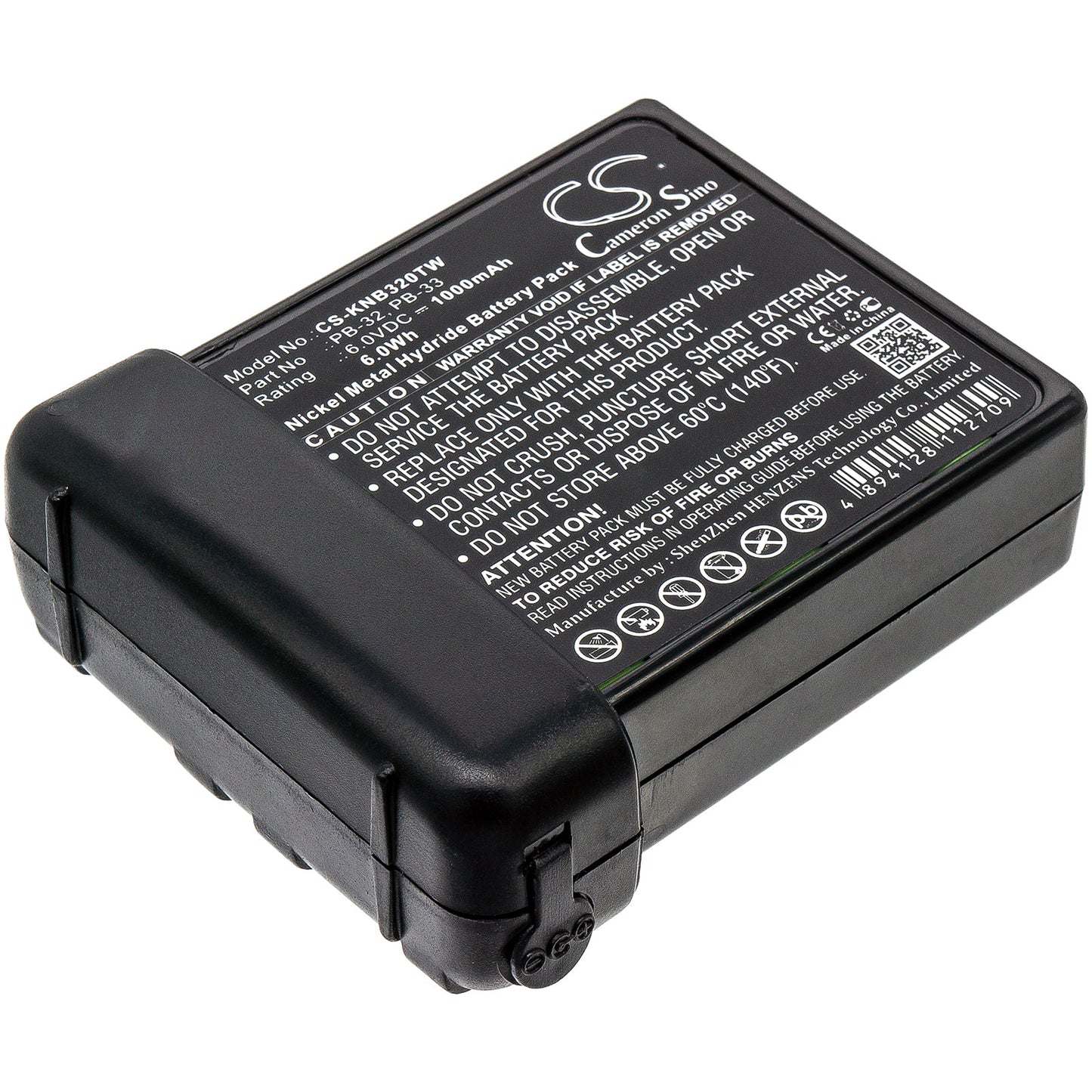 Replacement Battery for Kenwood H-79A – Two-Way Radio – 1000mAh / 6.00Wh / 6.0V
