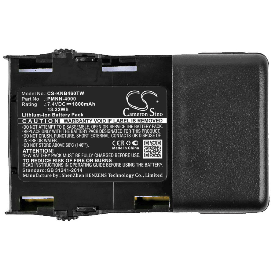 Replacement Battery for KENWOOD ProTalk XLS 464-467 – Two-Way Radio – 1800mAh / 13.32Wh / 7.4V