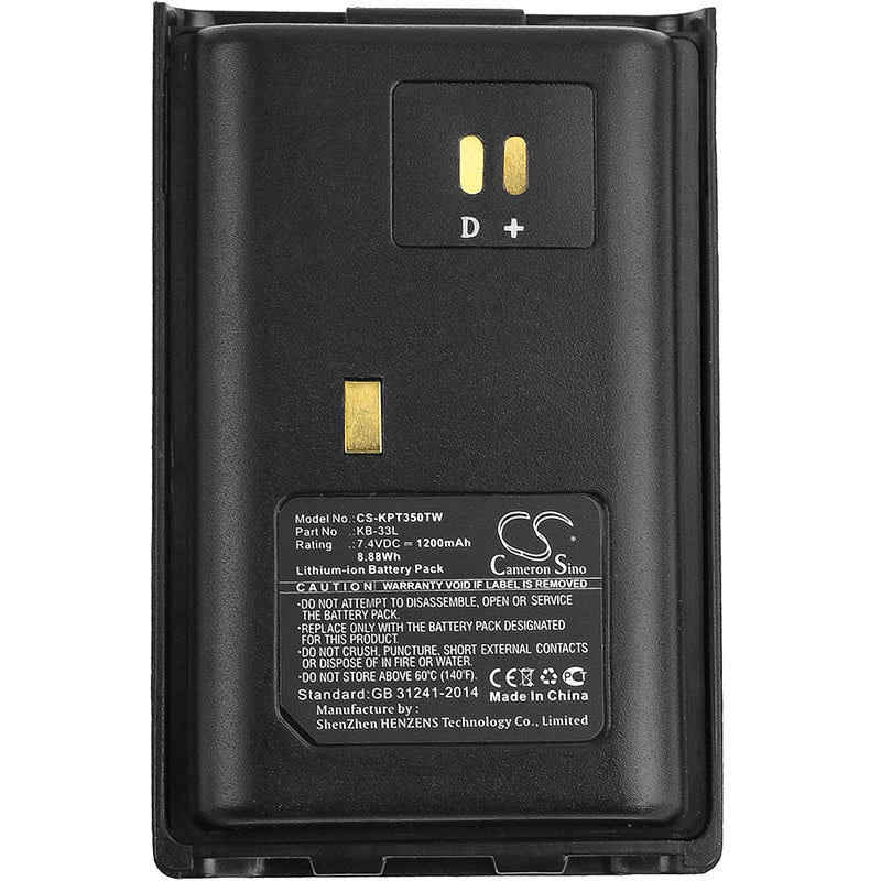 Replacement Battery for Kirisun PT-3300 – Two-Way Radio – 1200mAh / 8.88Wh / 7.4V