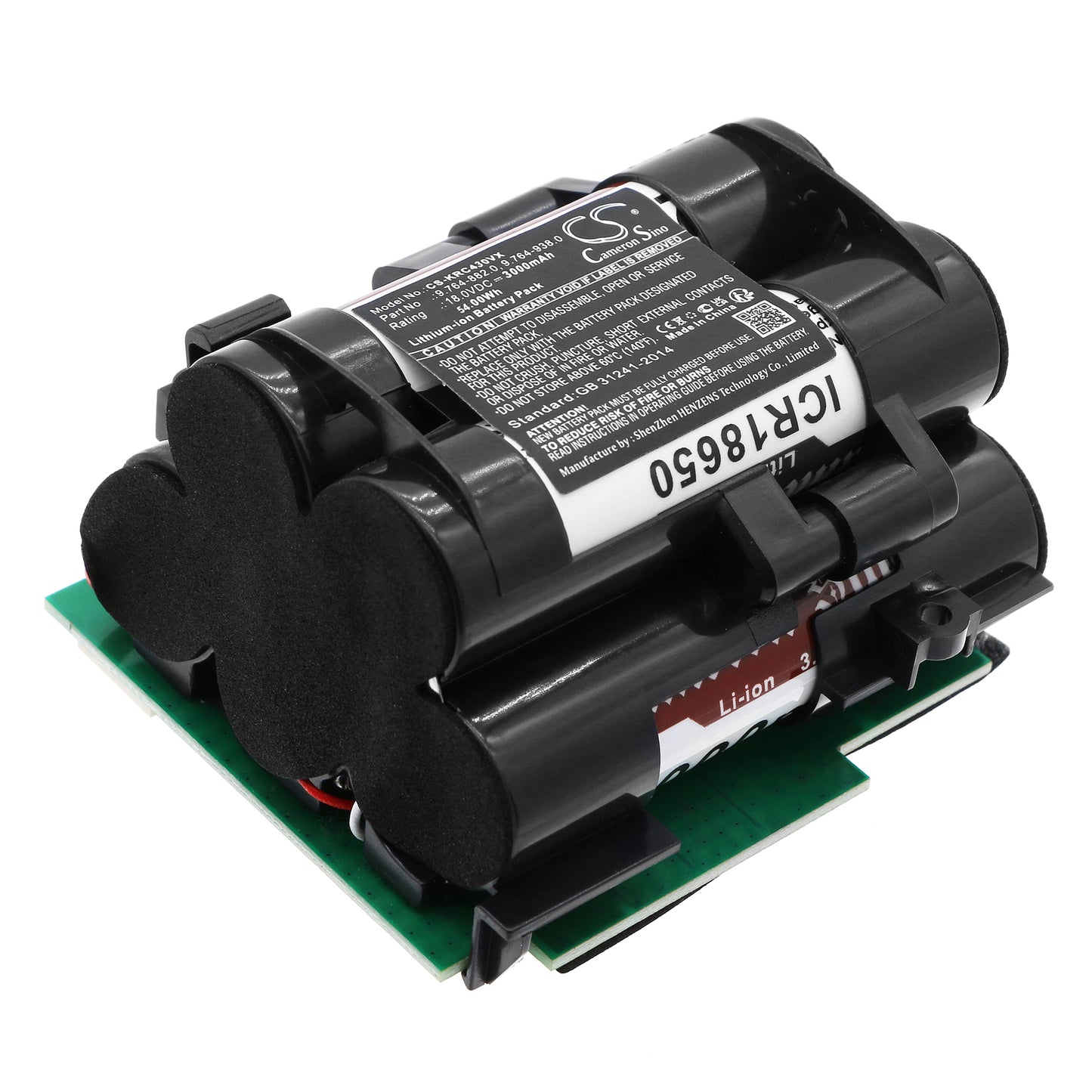 Replacement Battery for Karcher 064200, VC 4i, VC 4i Cordless, VC 4i Plus Vacuum – 3000mAh / 54.00Wh