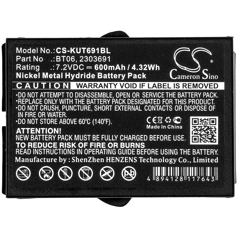 Replacement Battery for IKUSI 2303691 – Crane Remote Control – 600mAh / 4.32Wh / 7.2V