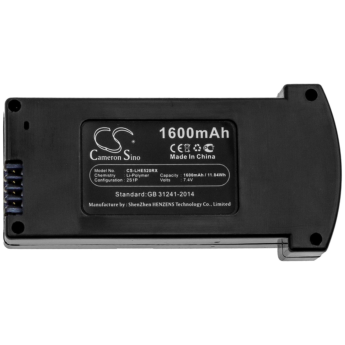 Replacement Battery for Eachine E520 – Drones – 1600mAh / 11.84Wh / 7.4V