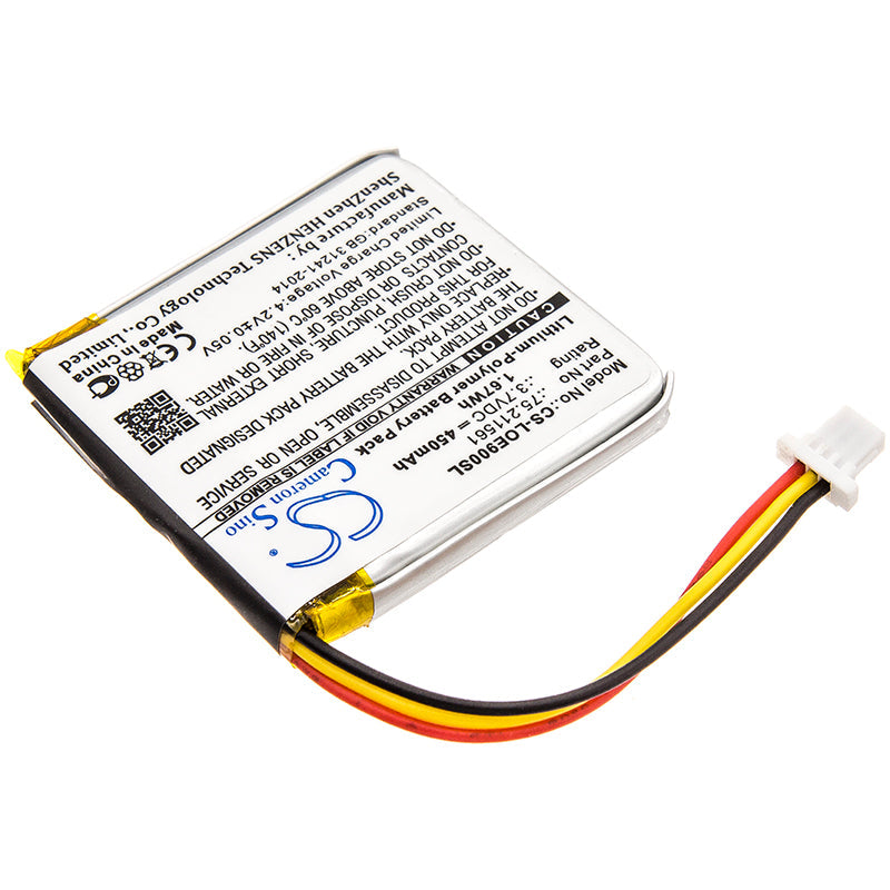 Replacement Battery for Logitech UE9000 – Wireless Headset – 450mAh / 1.67Wh / 3.7V